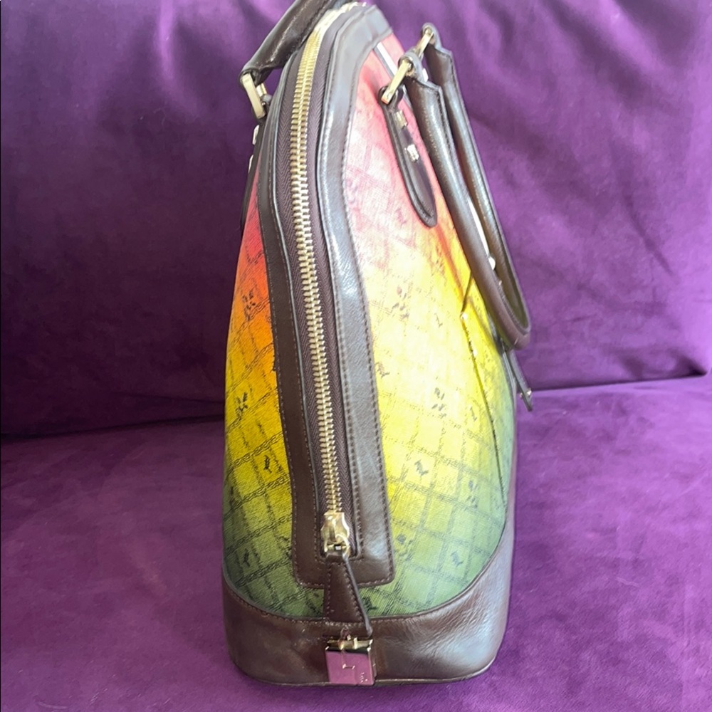 Sale 🔥 L.A.M.B. Rasta Ombré Kingston Luxury Leather Bag. Extra Large. - Picture 5 of 13